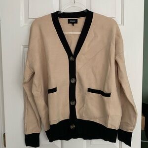 Monrow cardigan with cable knit detail